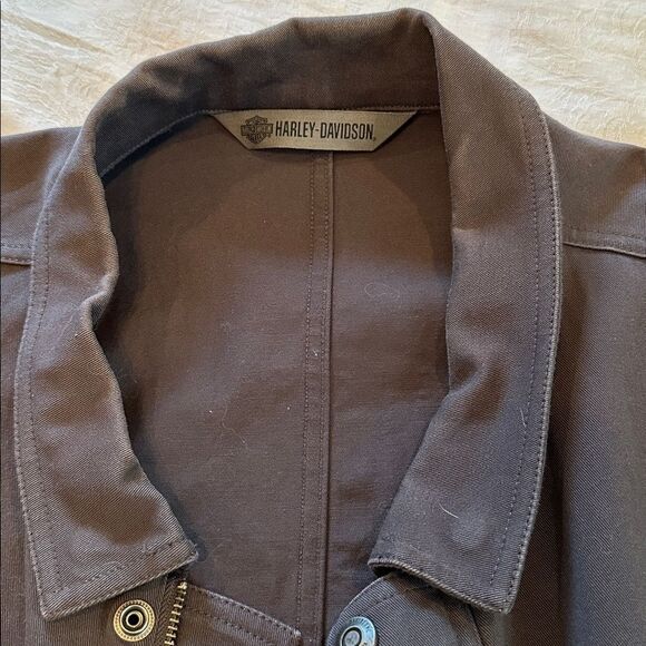 Harley-Davidson Originals MKE Twill Workwear Jacket Black Size 2XL Slim - Picture 10 of 14